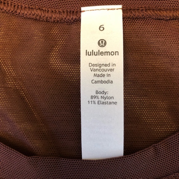 Chocolate 🍫 Lululemon 🍋Mesh Tank - Picture 5 of 5